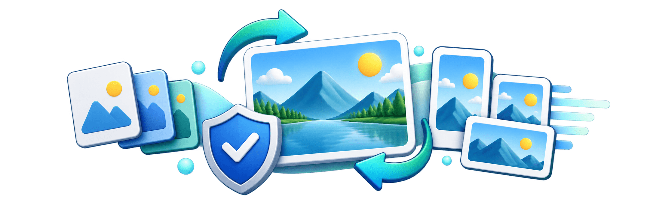 ConvertMela image tools, conversion, and security illustration